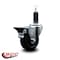 Service Caster 3.5'' Soft Rubber Swivel 1-1/8'' Expanding Stem Caster with Brake SCC-EX20S3514-SRS-PLB-118 - alternate 4